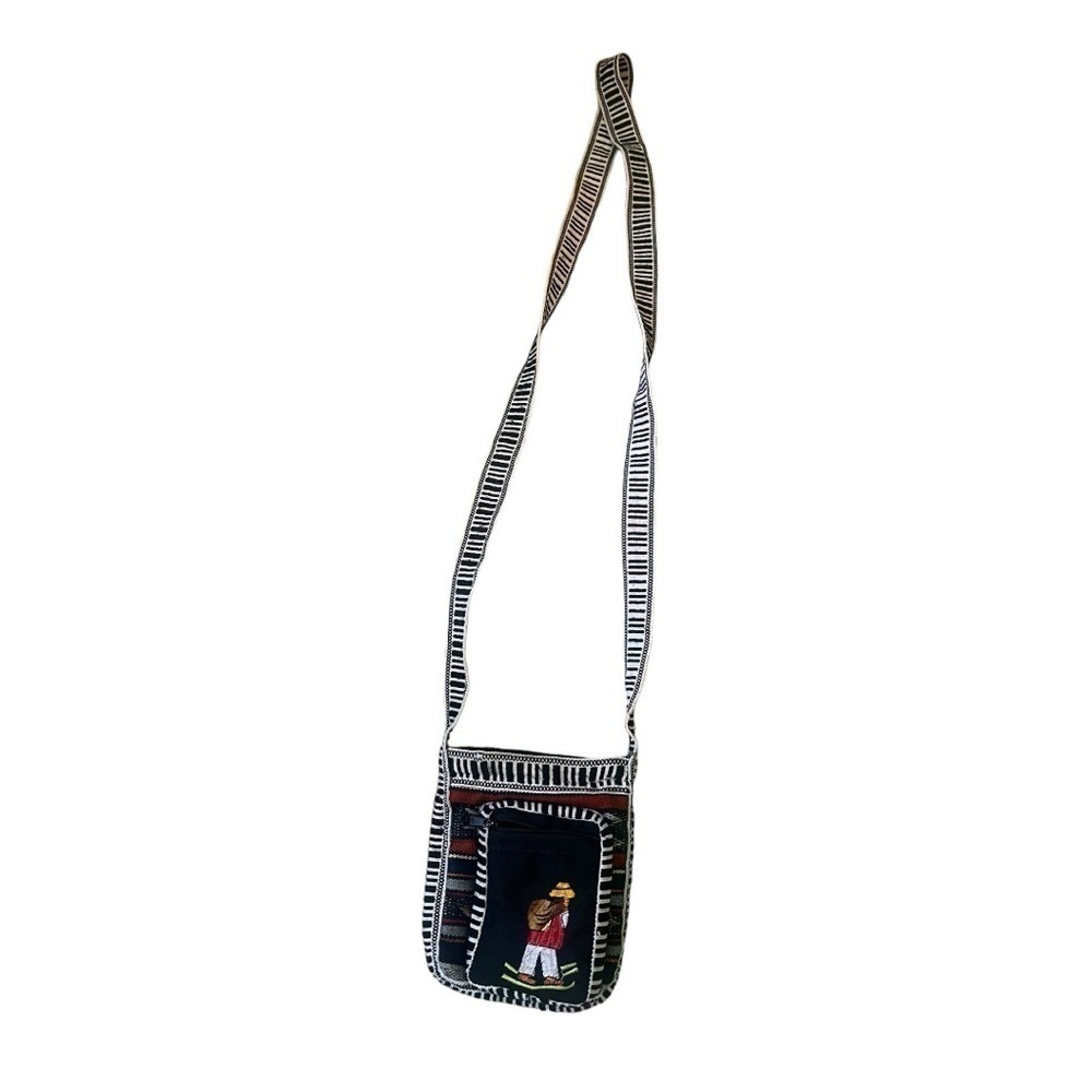 Handmade guatamalen crossbody small pouch bag